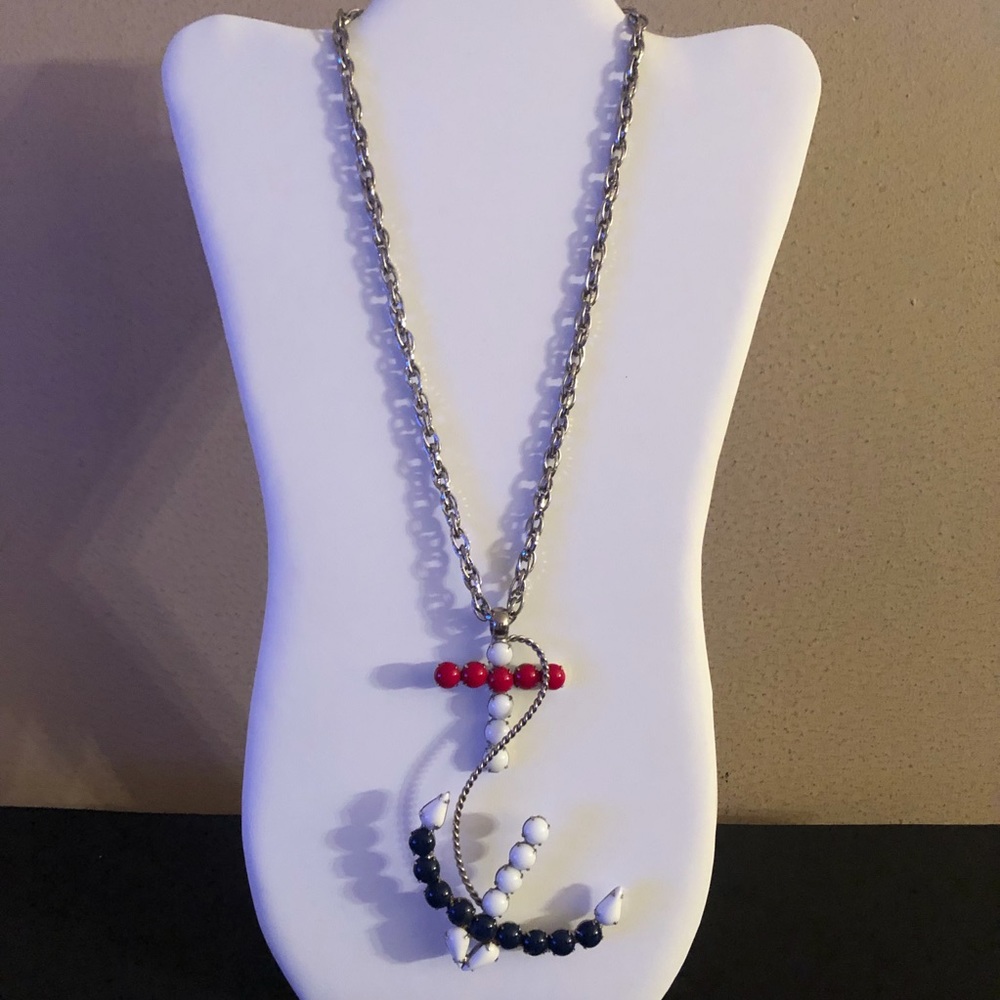 3/$20 VTG Large Cross and Anchor Necklace